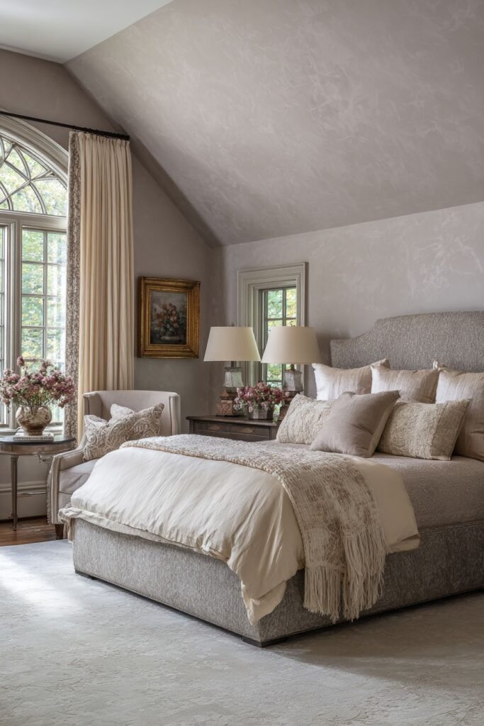 Romantic Grey Linen Elegance