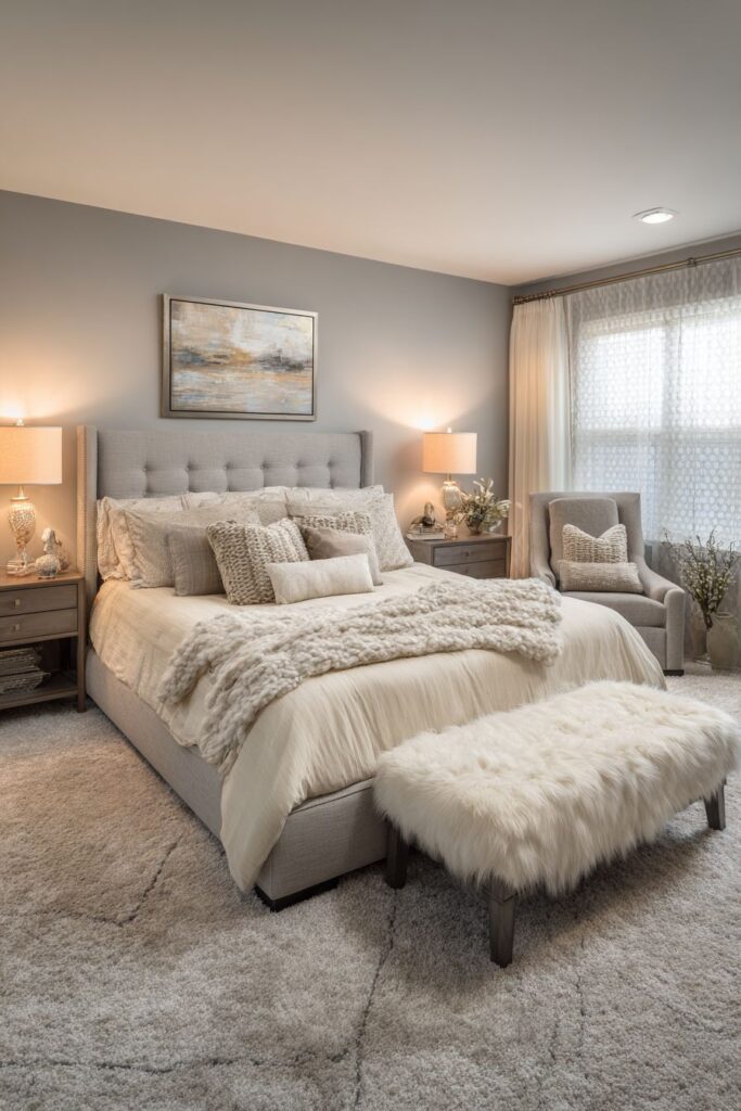 Romantic Grey Linen Elegance