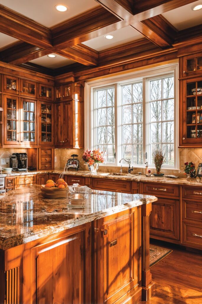 Traditional Raised Panel Oak Kitchen Cabinets