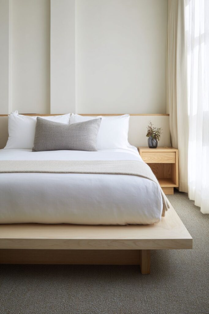 Minimalist Platform Bed Serenity