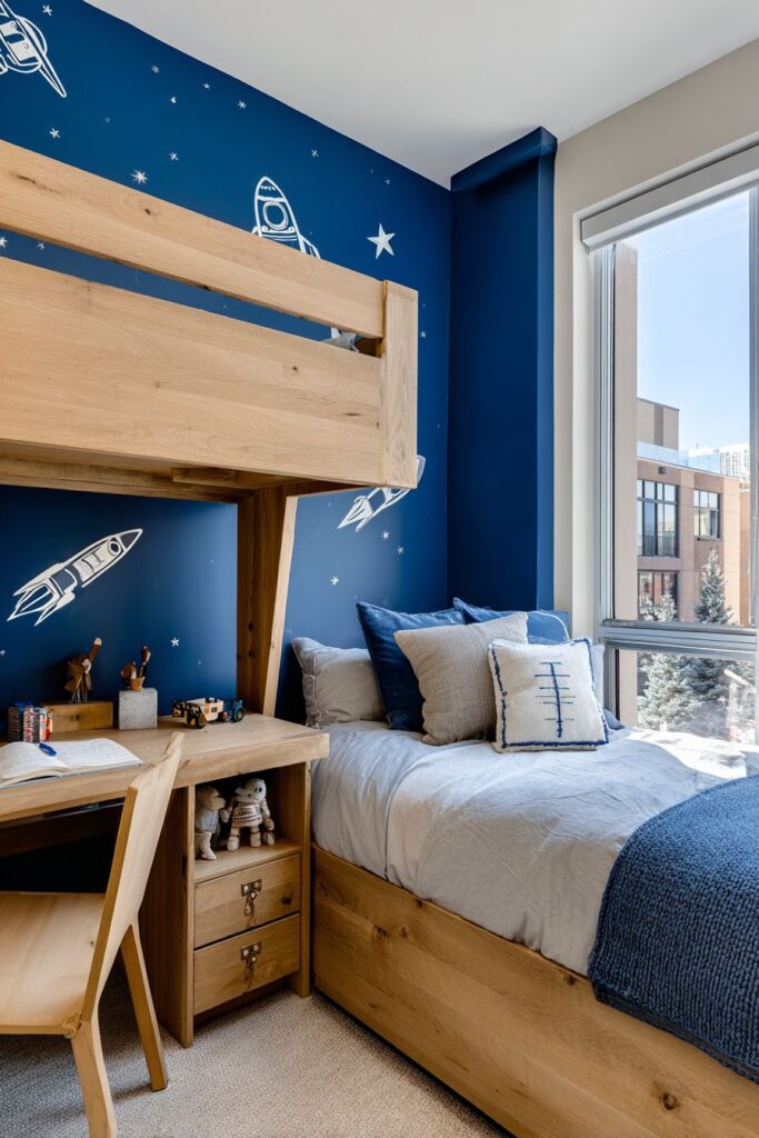 Navy Blue Space Explorer's Haven