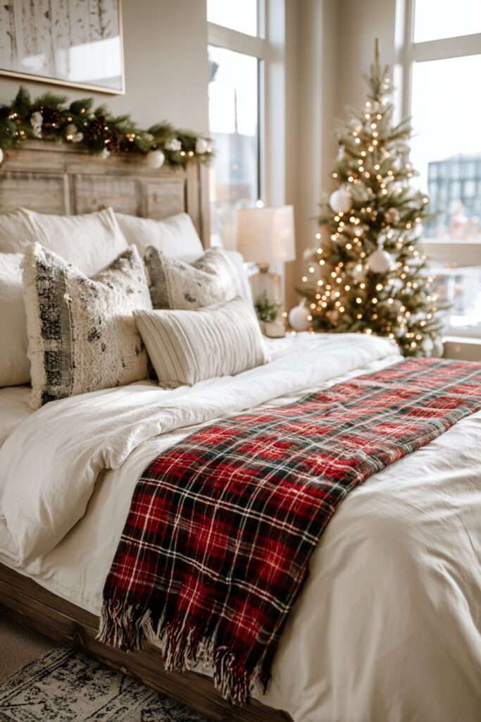 Cozy Traditional Christmas Bedroom Retreat