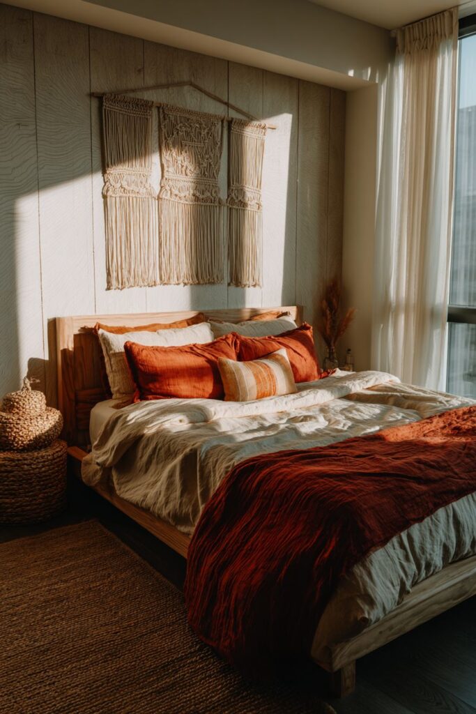 Serene Platform Sanctuary with Natural Textures