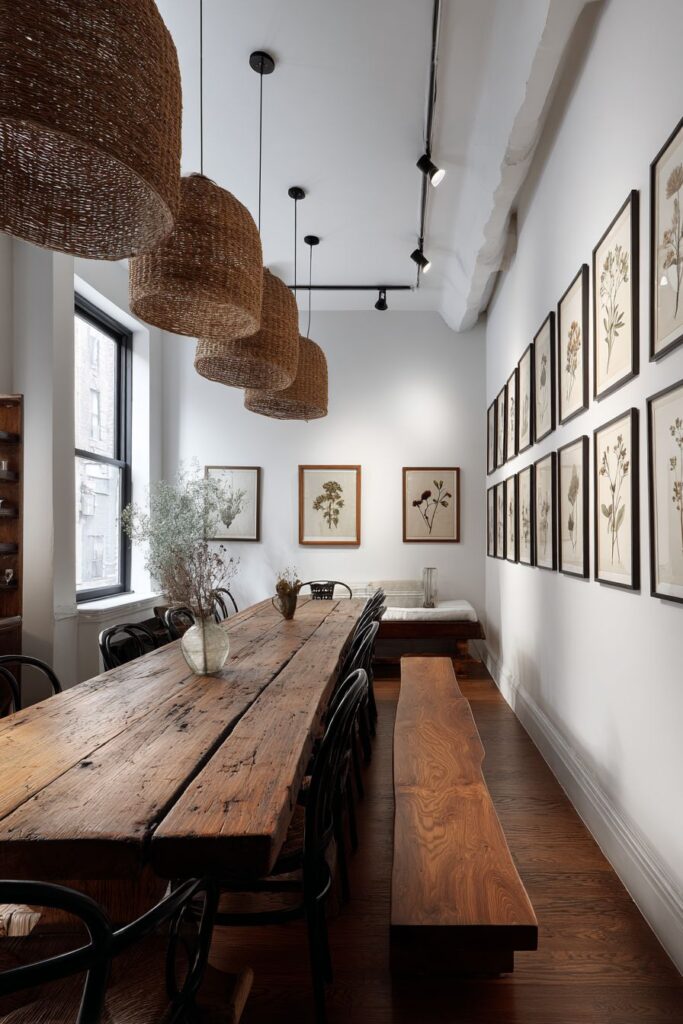 Vintage Refectory Table with Collected Character