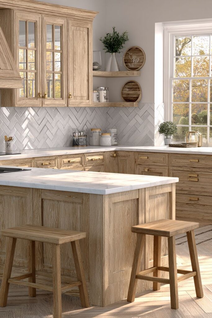 Scandinavian Light Oak Serenity Kitchen