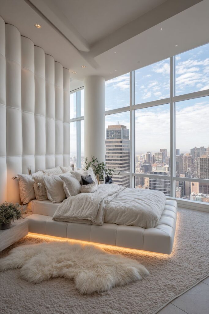 Dramatic Floor-to-Ceiling Statement Wall