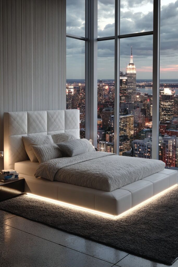 Dramatic Floor-to-Ceiling Statement Wall