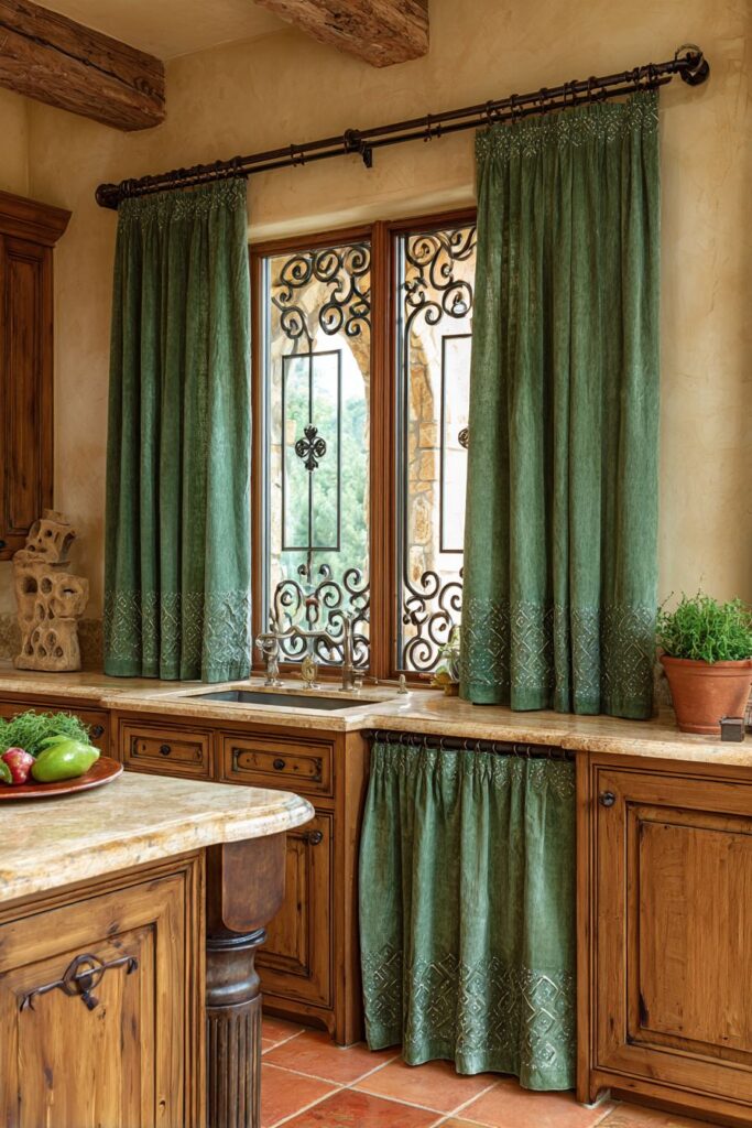 Mediterranean Luxury with Olive Linen