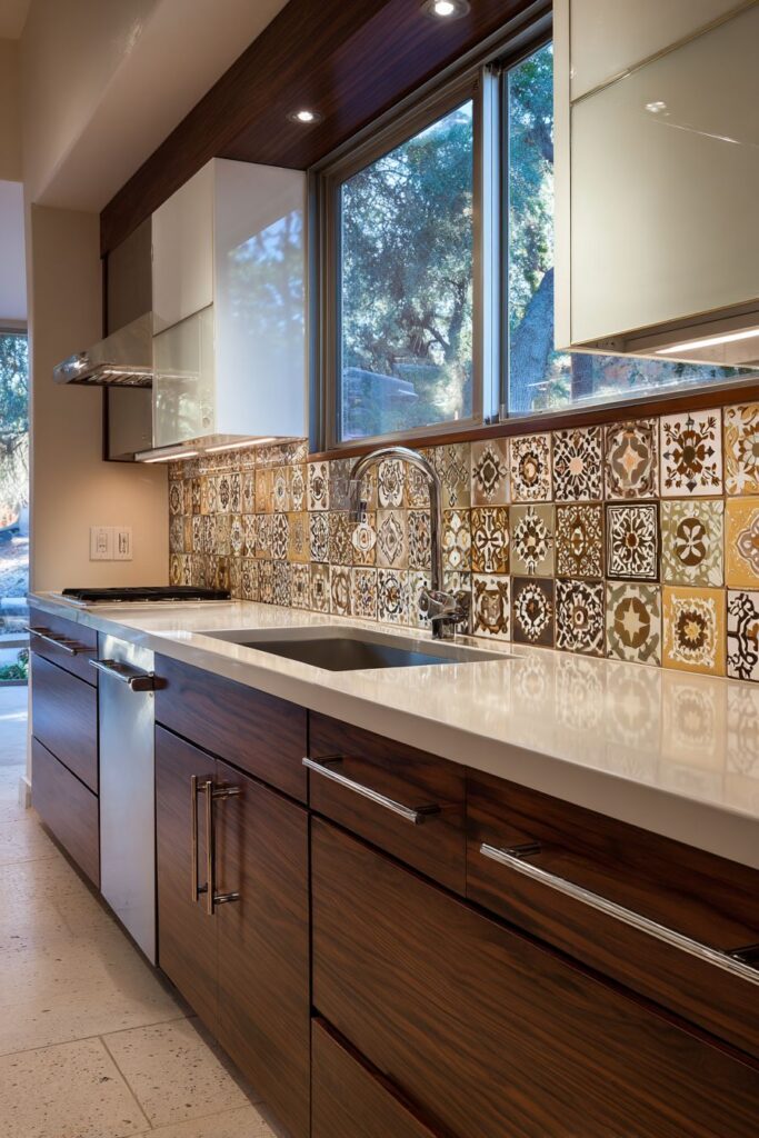 Striking Two-Tone Cabinet Harmony