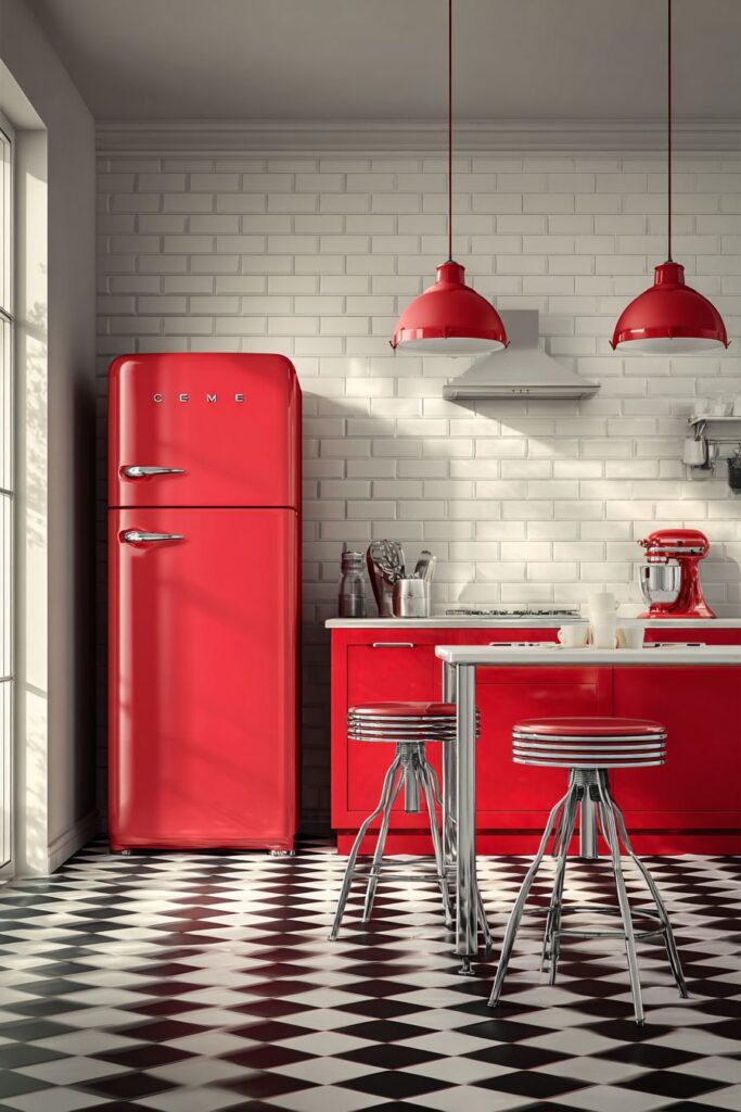 Vintage Red Retro Revival