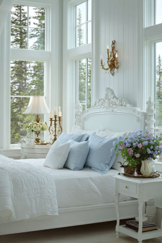 Classic Carved White Wood Timelessness