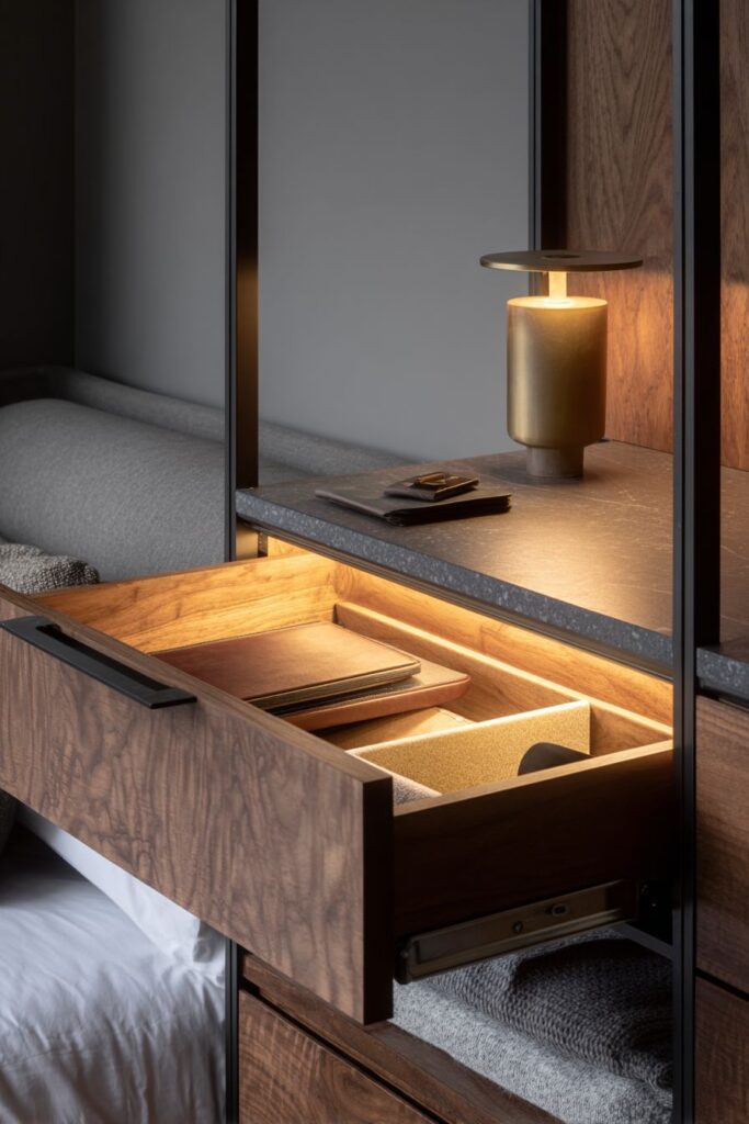 Contemporary Mixed-Material Dresser Design