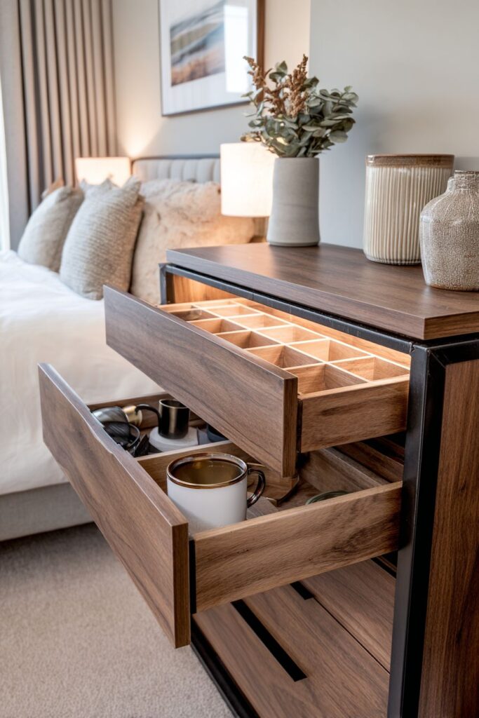 Contemporary Mixed-Material Dresser Design