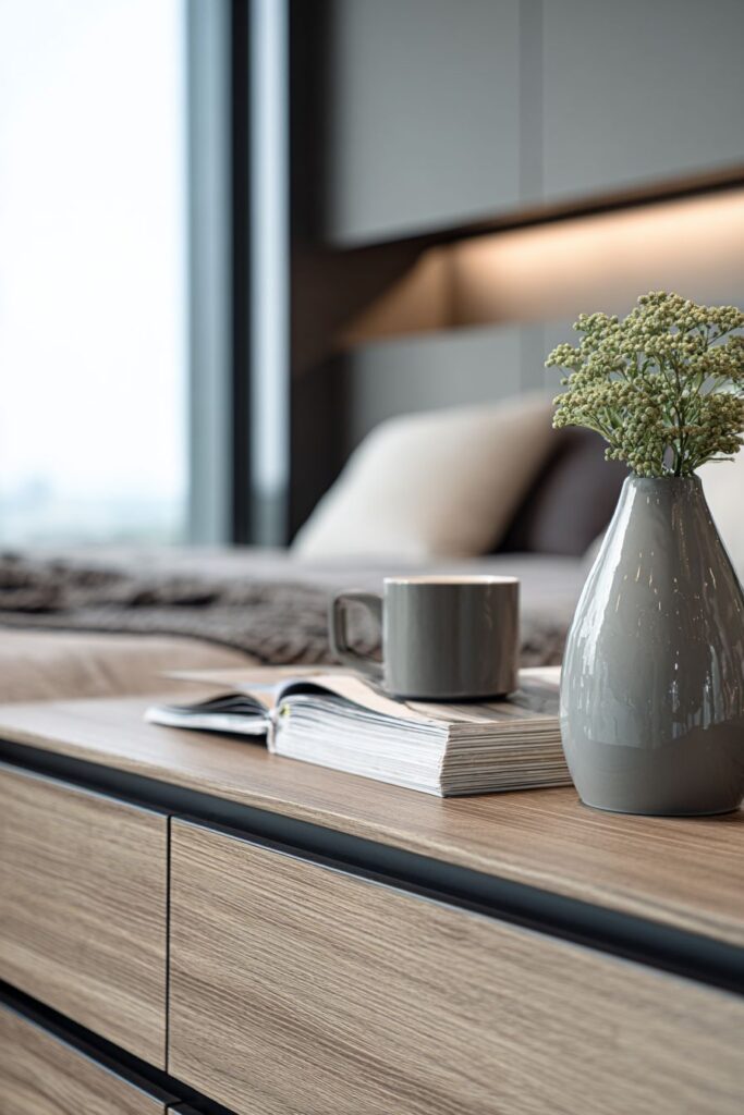 Contemporary Mixed-Material Dresser Design