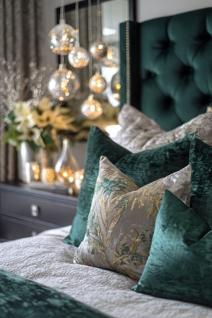 Luxurious Christmas Bedroom Opulence
