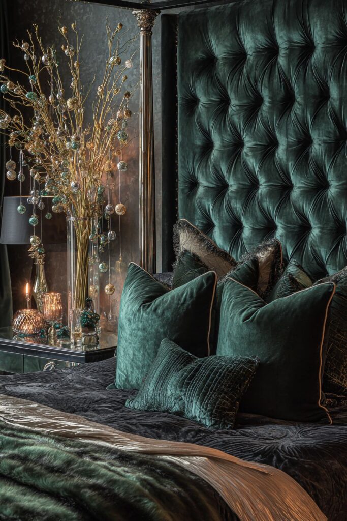 Luxurious Christmas Bedroom Opulence