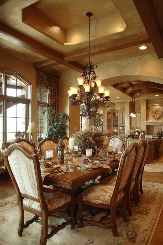 Mahogany and Brass Traditional Luxury