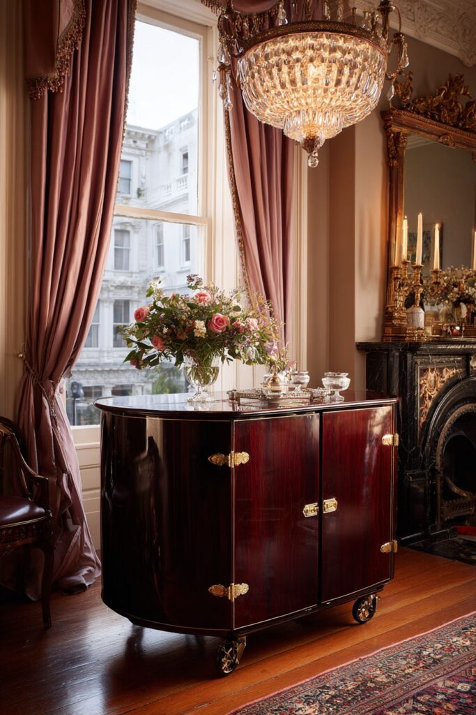 Mahogany and Brass Traditional Luxury