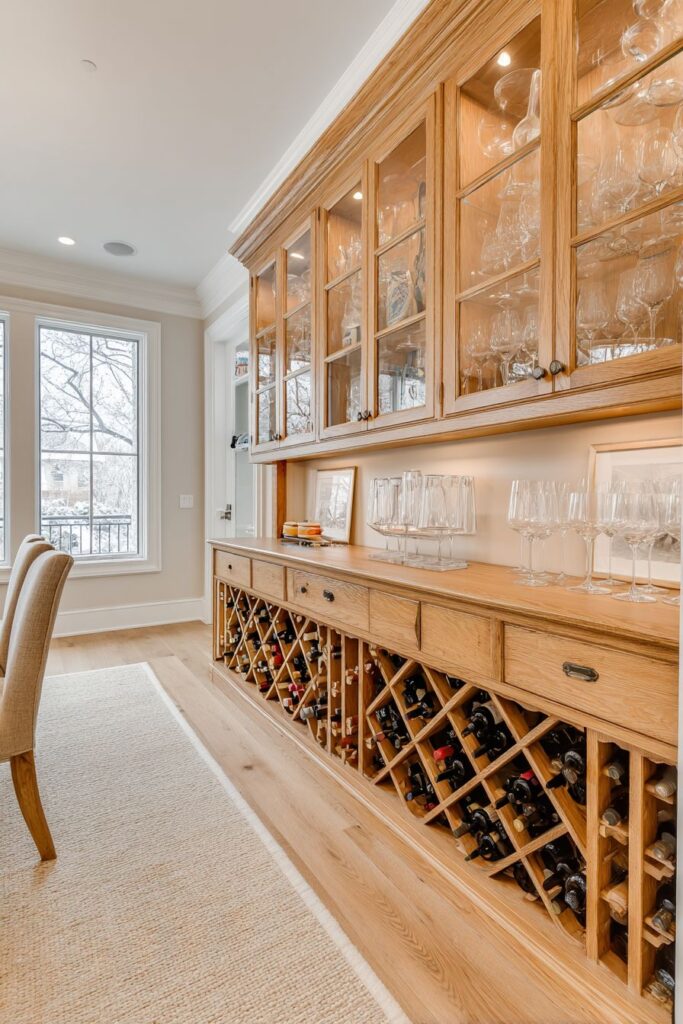 Butler's Pantry Floor-to-Ceiling Oak Storage