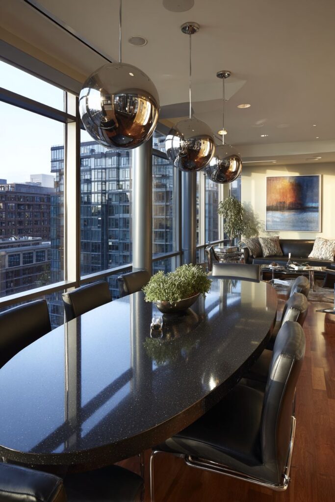 Contemporary Black Granite Drama