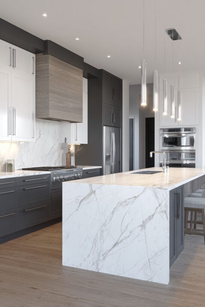 Contemporary Two-Tone Sophistication Kitchen