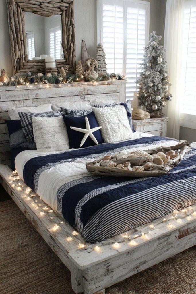 Coastal Christmas Beach House Charm
