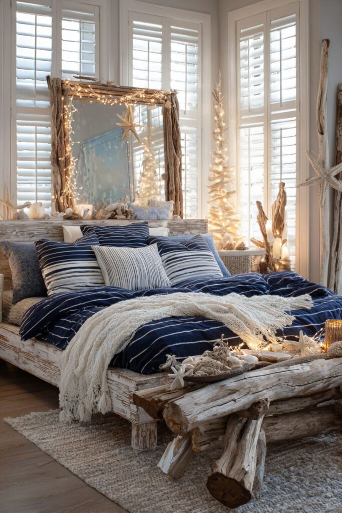 Coastal Christmas Beach House Charm