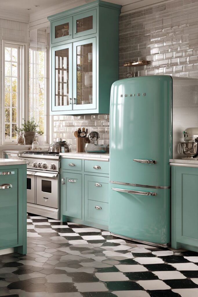 Nostalgic 1950s Retro Kitchen
