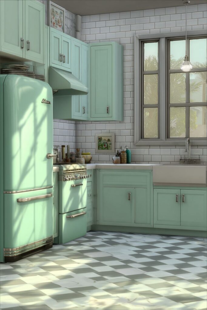 Nostalgic 1950s Retro Kitchen