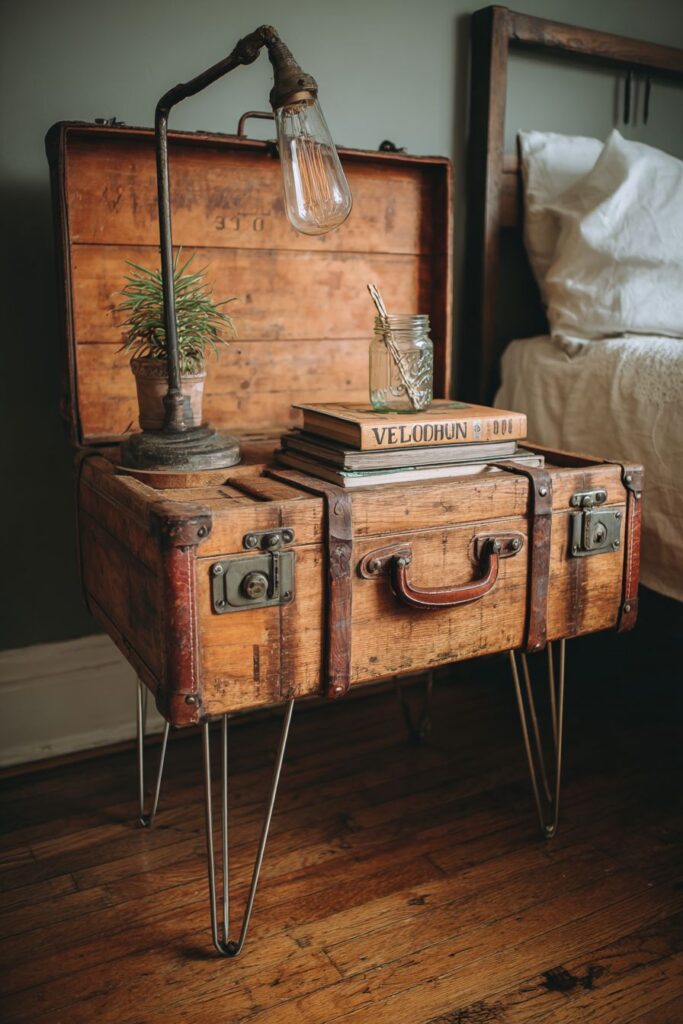Creative DIY Vintage Suitcase Innovation