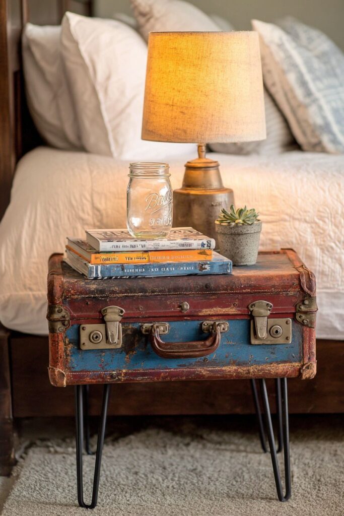 Creative DIY Vintage Suitcase Innovation