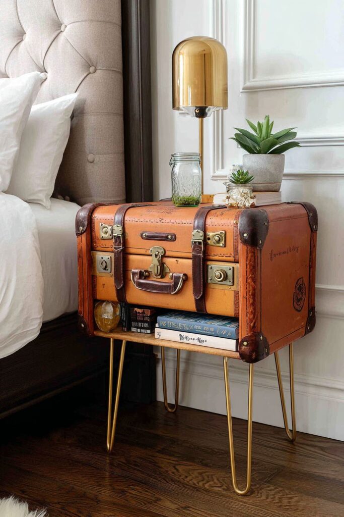 Creative DIY Vintage Suitcase Innovation