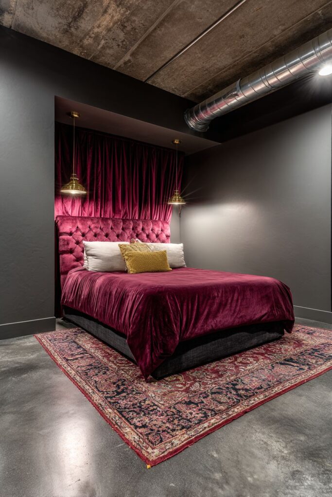 Sophisticated Basement Bedroom Sanctuary