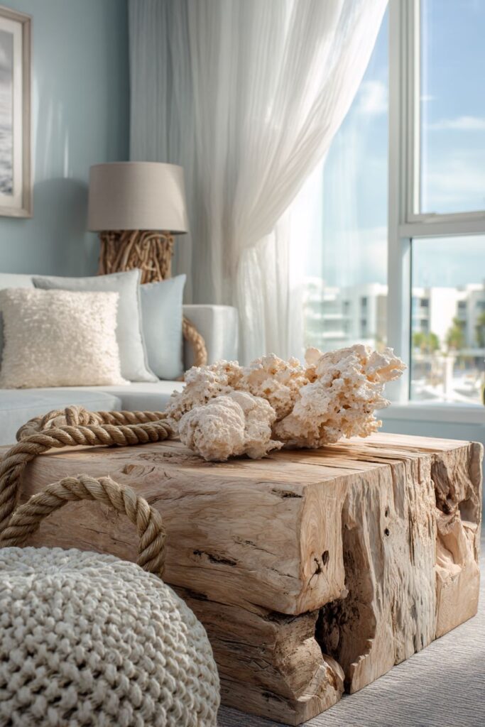 Coastal Relaxation and Natural Textures