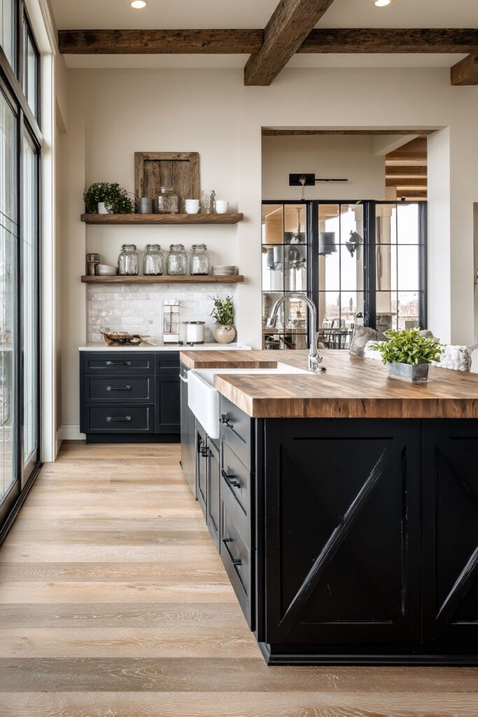 Contemporary Farmhouse Black and White