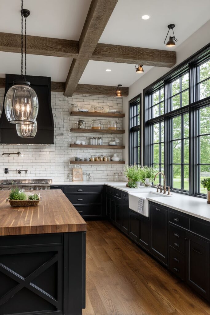 Contemporary Farmhouse Black and White