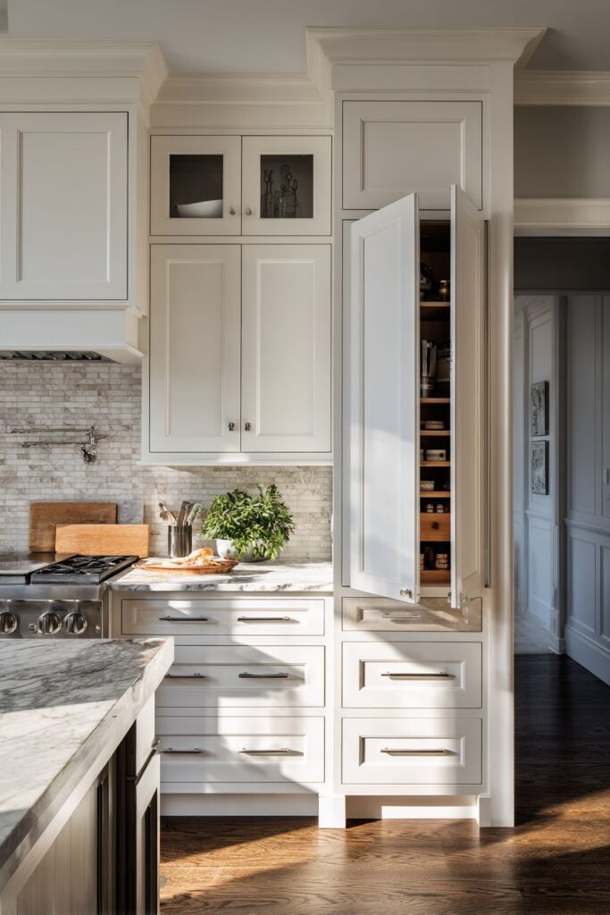 Generous Marble Prep Workspace