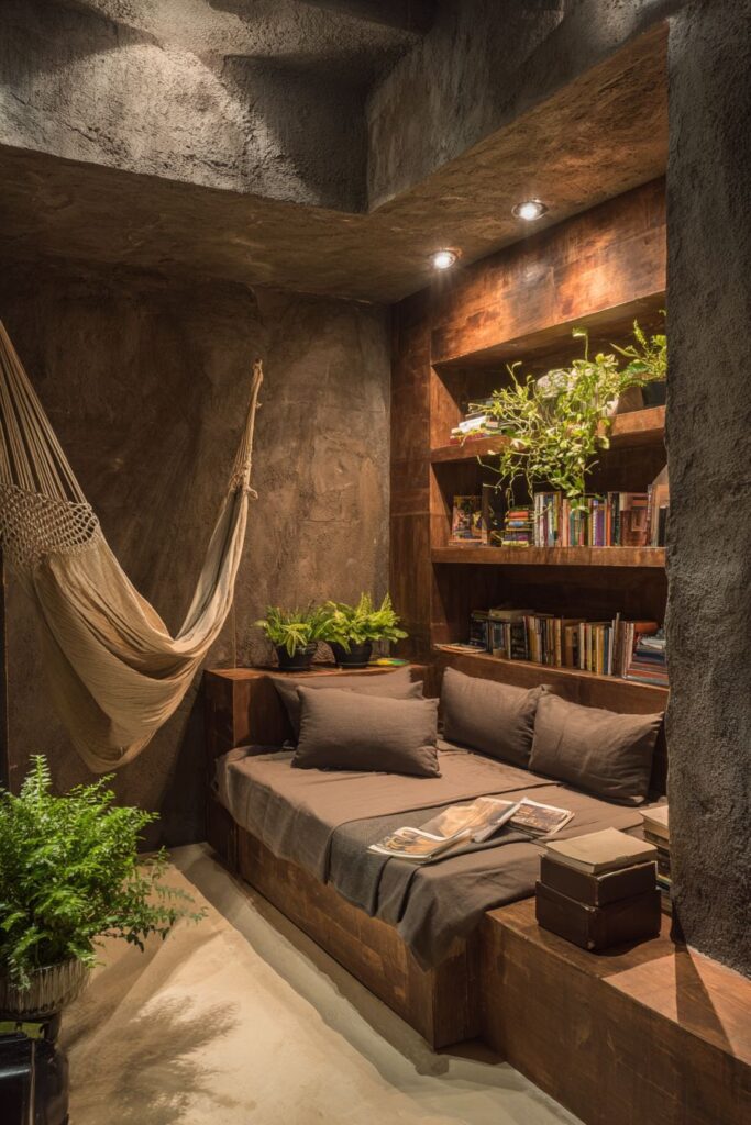 Ceiling-Mounted Reading Retreat