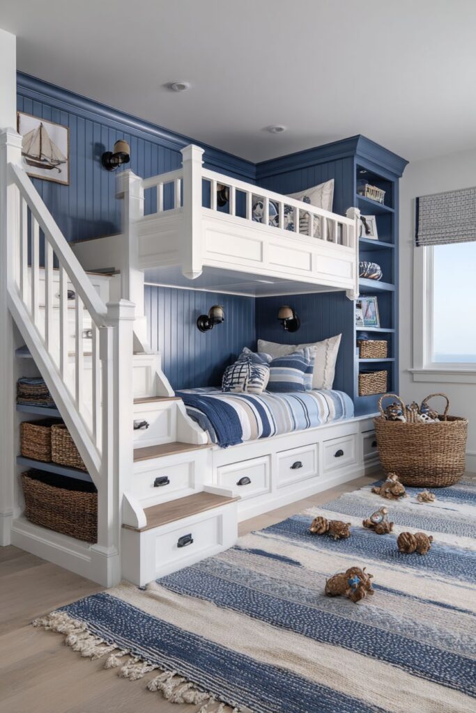 Nautical-Inspired Captain's Quarters