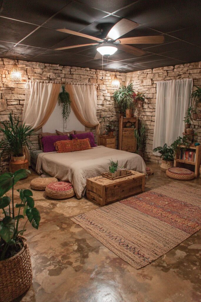 Wellness-Focused Basement Bedroom