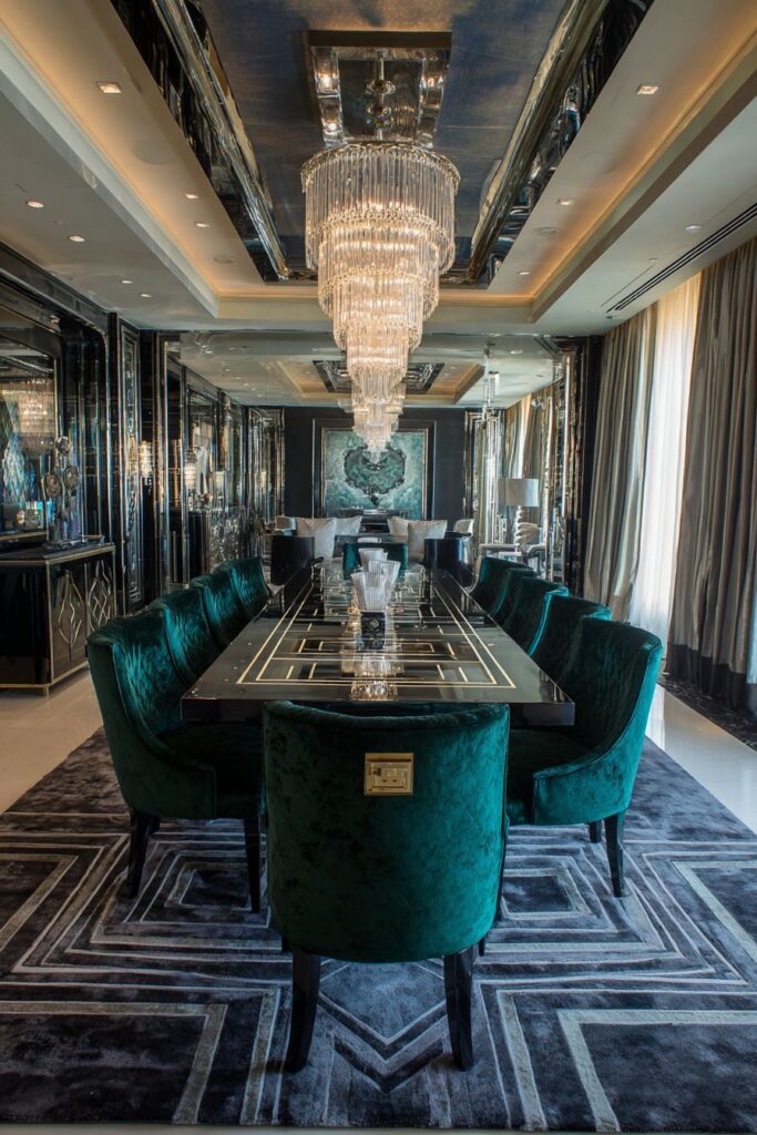 Art Deco Glamour with Luxurious Drama