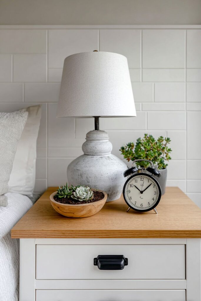 Modern Farmhouse White and Wood Mix