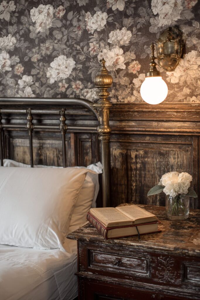 Vintage-Inspired Basement Bedroom