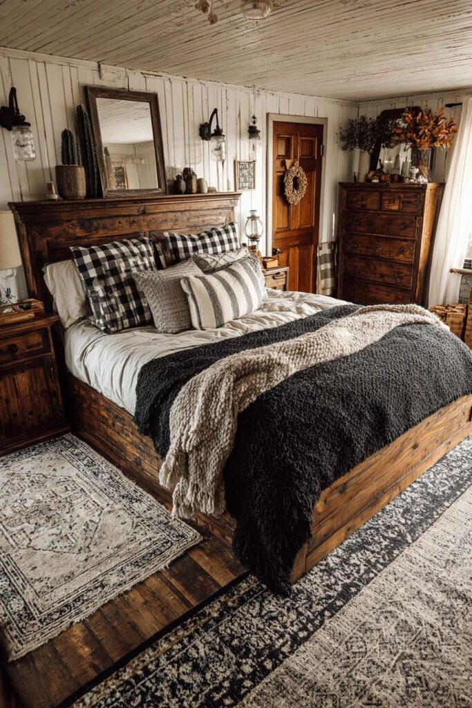 Authentic Farmhouse Shiplap and Mason Jar Details