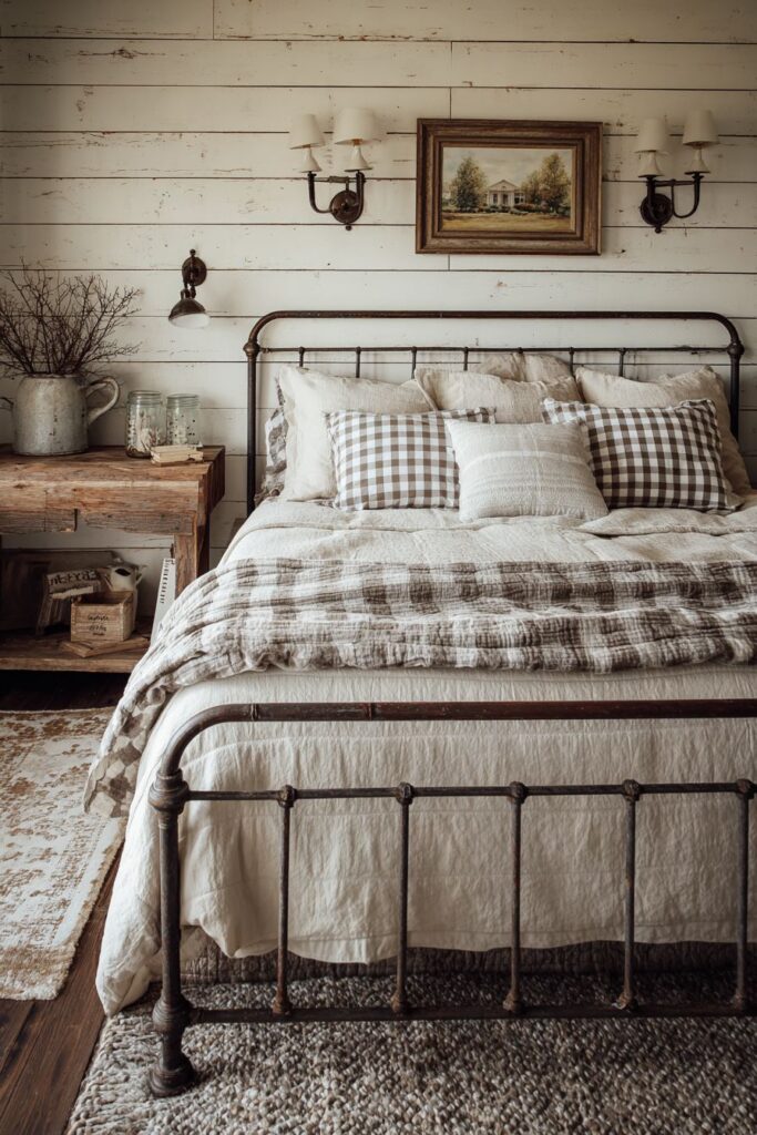 Authentic Farmhouse Shiplap and Mason Jar Details