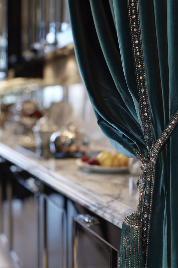 Art Deco Glamour with Emerald Silk