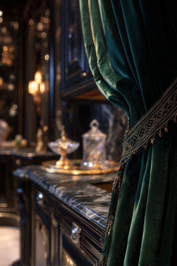 Art Deco Glamour with Emerald Silk