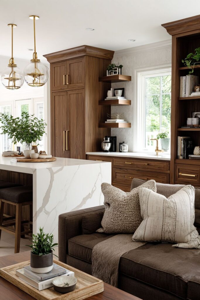 Warm Modern Wood and Stone