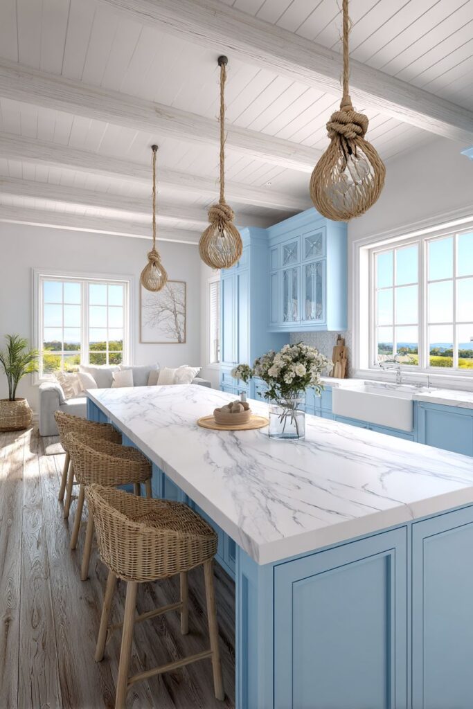 Breezy Coastal Driftwood Kitchen