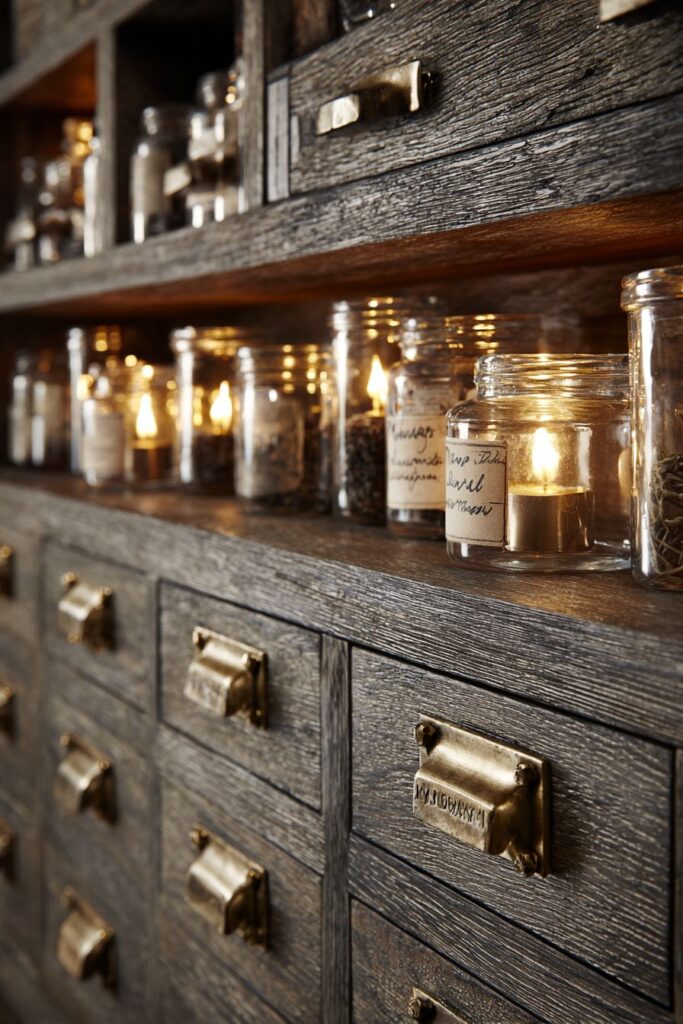 Vintage Apothecary Cabinet Nostalgia